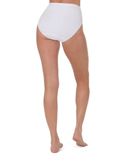 Women's 3 Pair Pack Ribbed Briefs : Color: White