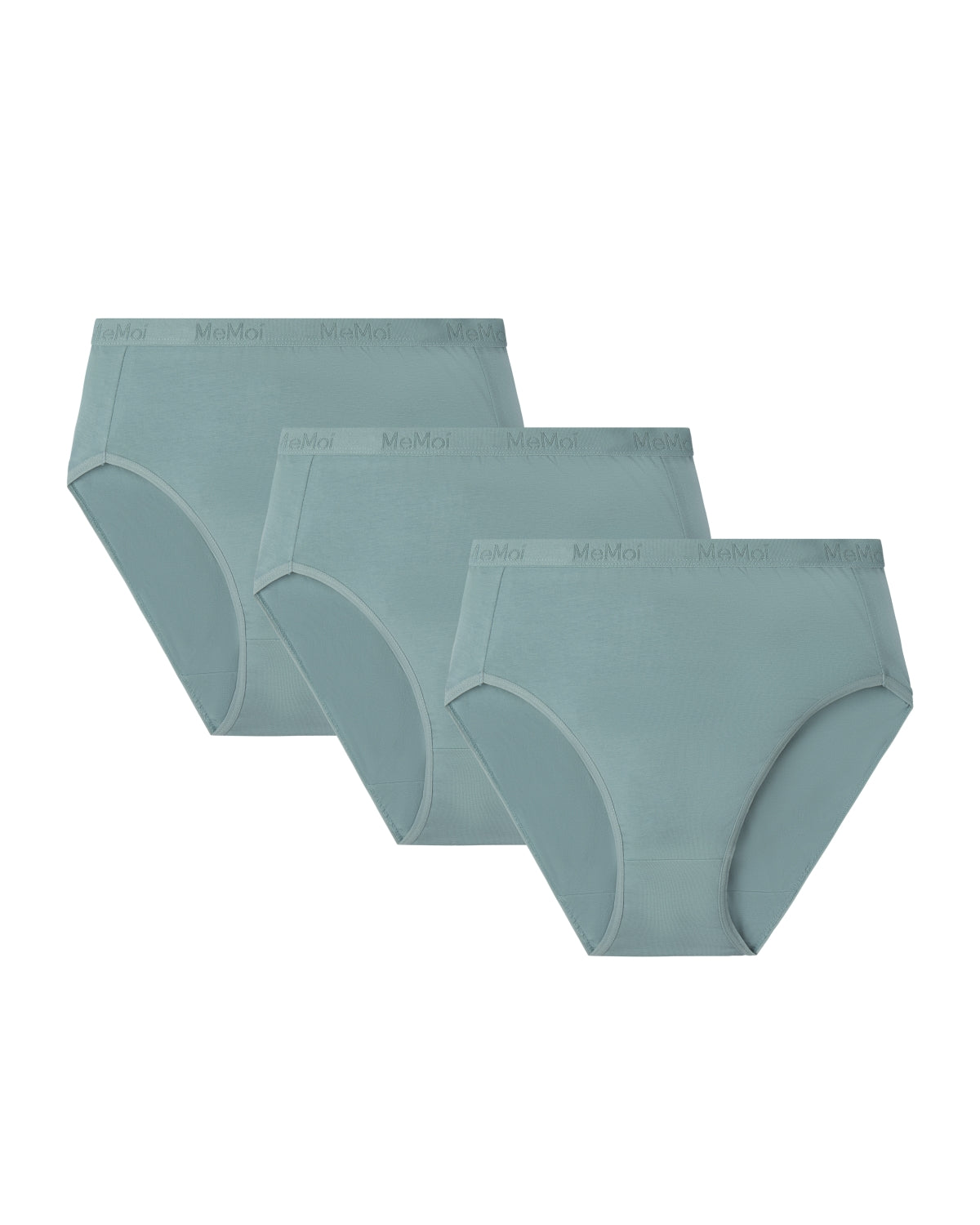 Ladies Combed Cotton Basic Brief Underwear 3-Pack : Color: Arctic