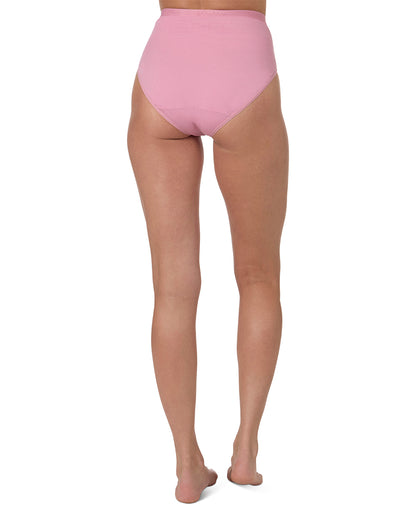 Ladies Combed Cotton Basic Brief Underwear 3-Pack : Color: Blush