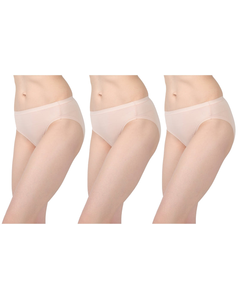Combed Cotton Basic Hipster Panties 3 Pack