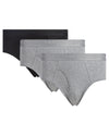Men's 3 Pair Pack Classic Fit Briefs : Color: Black-Gray-Gray