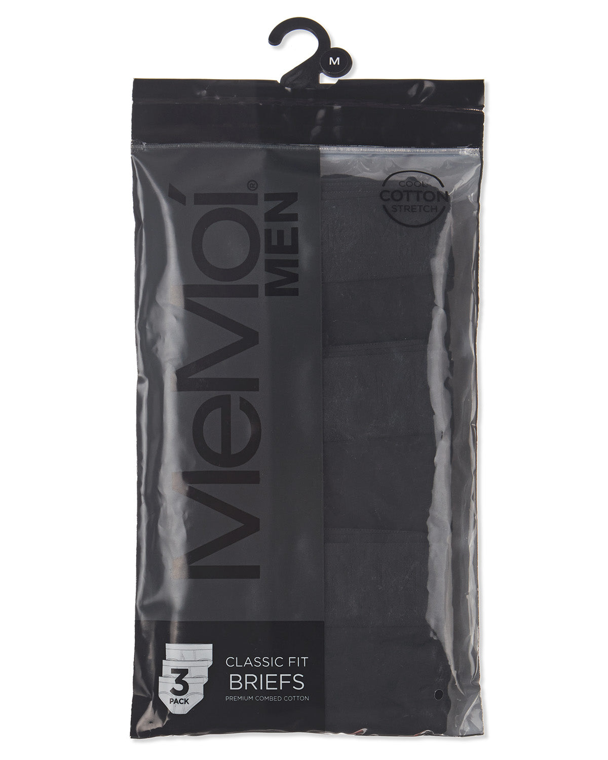 Men's 3 Pair Pack Classic Fit Briefs : Color: Black