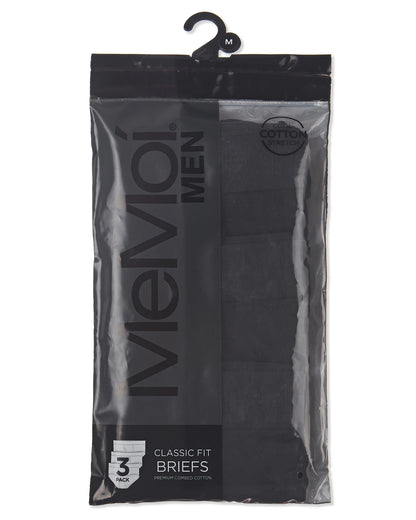 Men's 3 Pair Pack Classic Fit Briefs : Color: Black