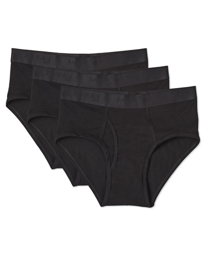 Men's 3 Pair Pack Classic Fit Briefs : Color: Black