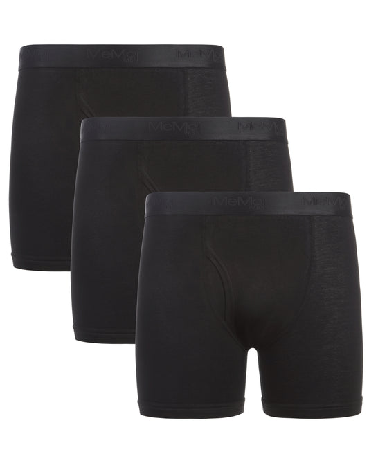 Men's 3 Pair Pack Classic Fit Boxer Briefs : Color: Black