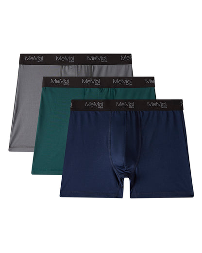 3 Pair Men's Dri-Effect Performance Tag-Free Stretch Knit Boxer Briefs