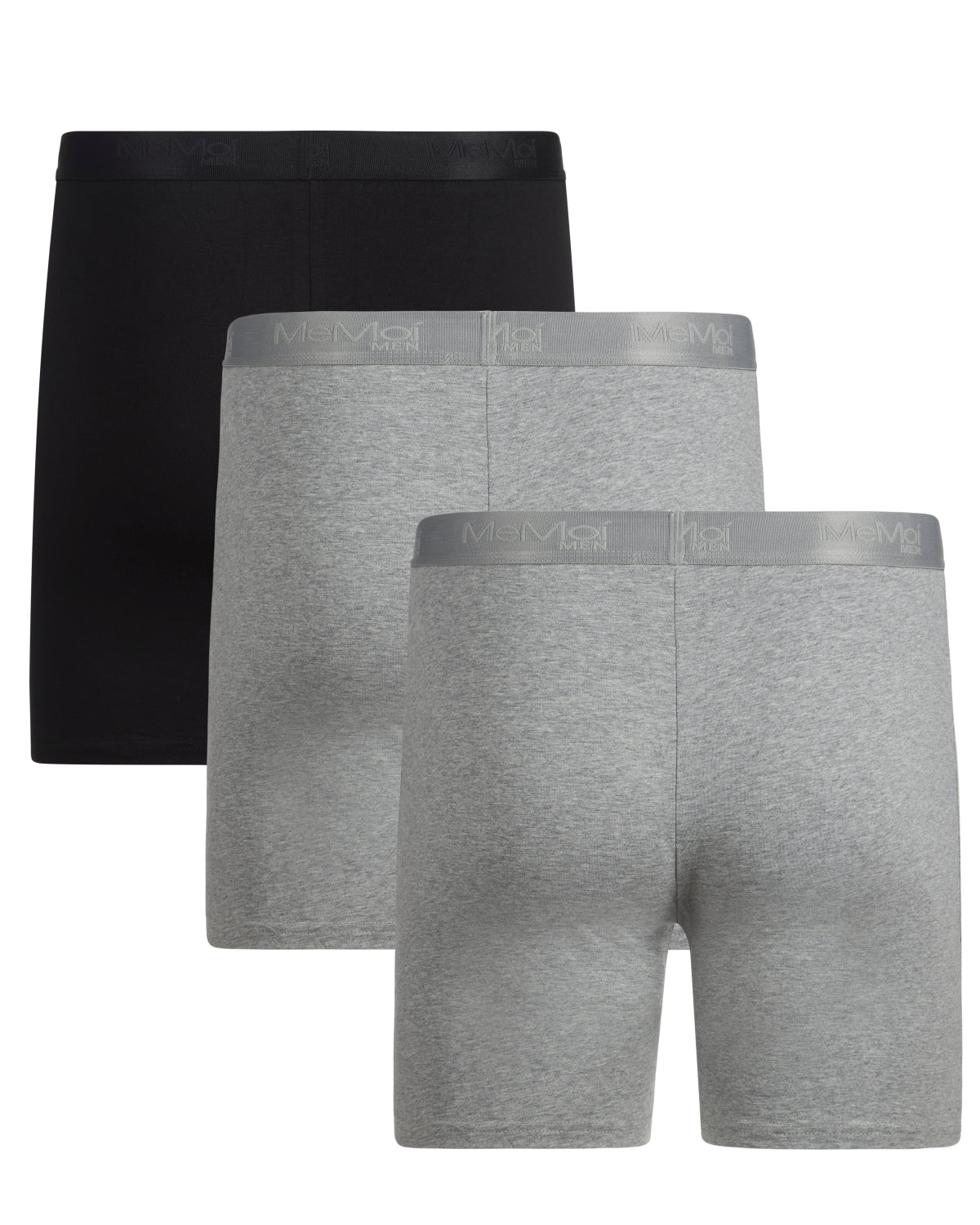 Men's 3 Pair Pack Classic Fit Boxer Shorts : Color: Black-Gray-Gray
