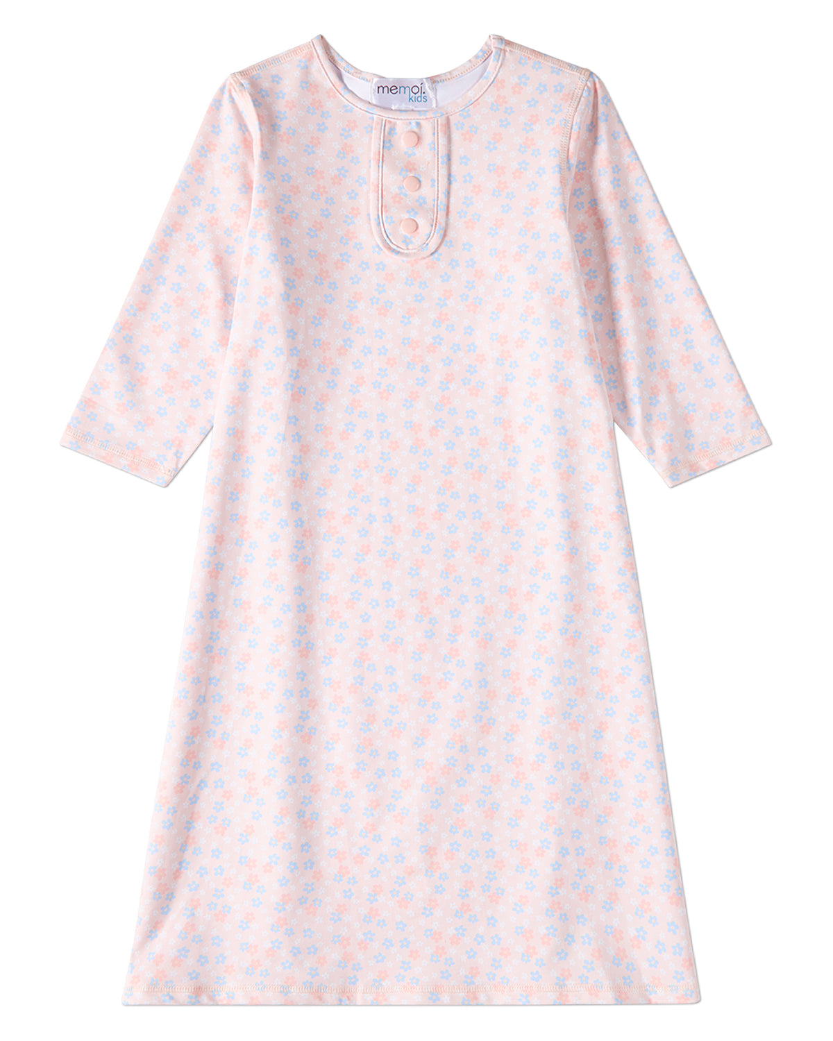 Girls Allover Floral Print UPF 50 Modest Tzniut Swim Dress