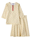 2 Piece Girls Gingham Cherry-Print UPF 50 Quick-Drying Modest Swim Set
