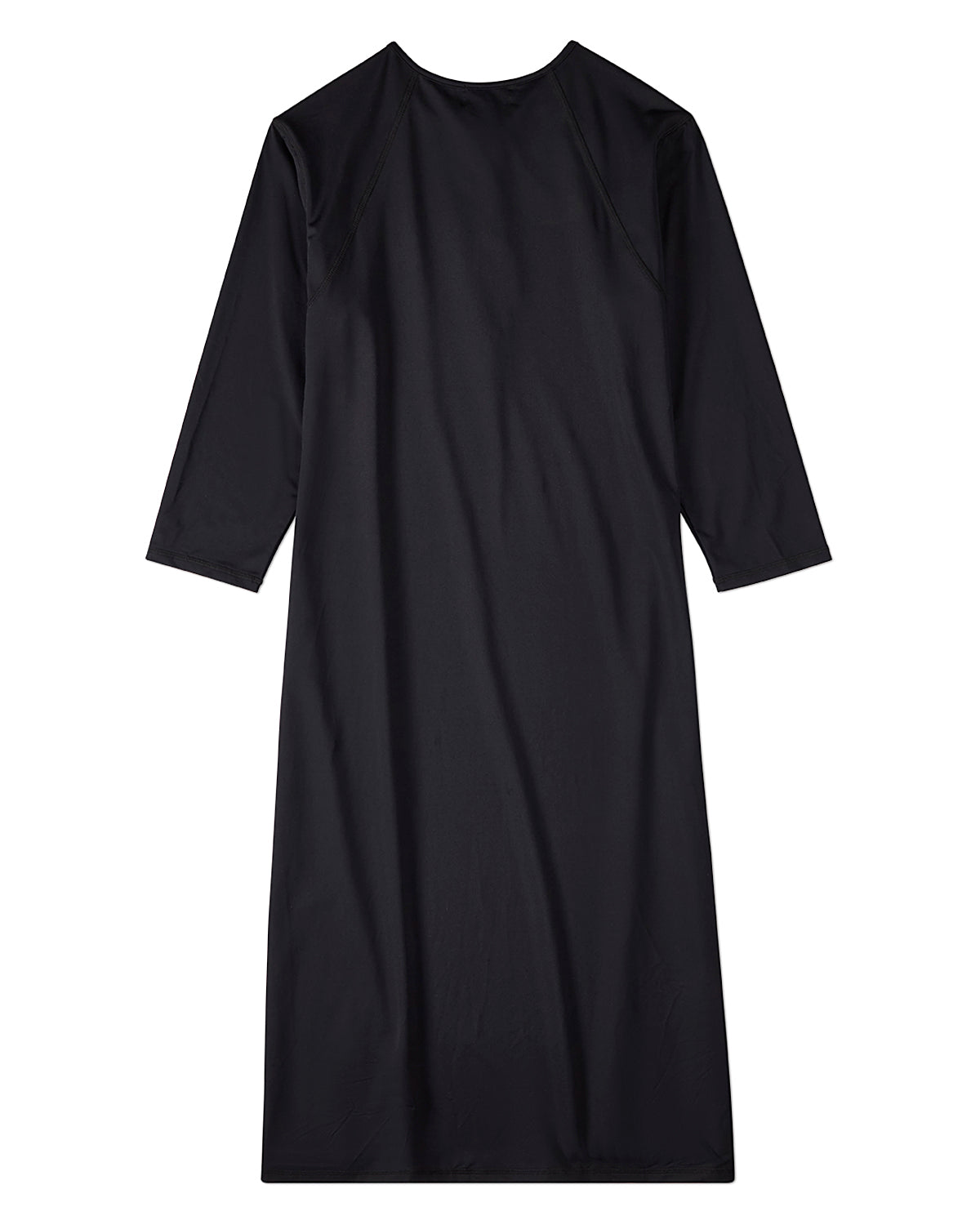 Women's Half-Zip 3/4-Sleeve UPF 50 Modest Swim Dress