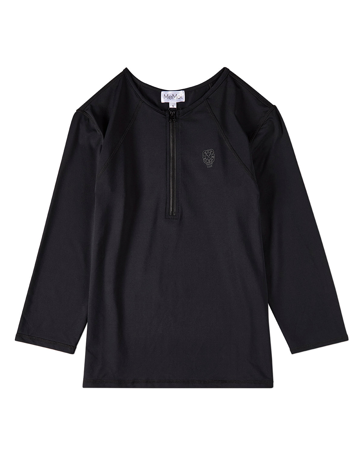Women's Half-Zip 3/4-Sleeve UPF 50 Chlorine-Resistant Swim Shirt