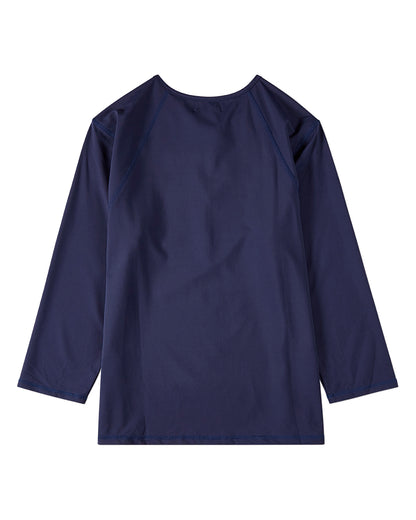 Women's Half-Zip 3/4-Sleeve UPF 50 Chlorine-Resistant Swim Shirt