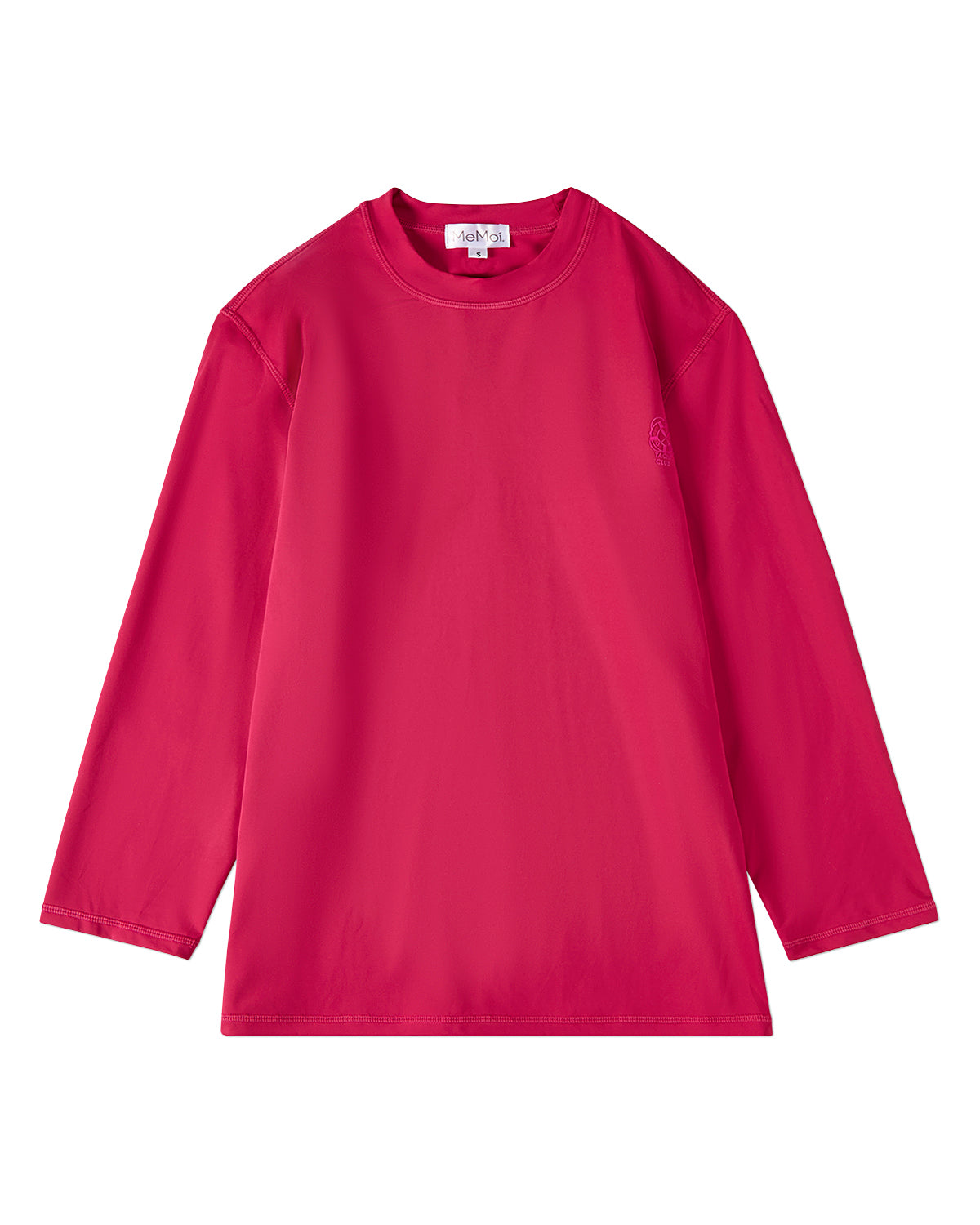 Women's Crewneck 3/4-Sleeve UPF 50 Chlorine-Resistant Modest Swim Shirt