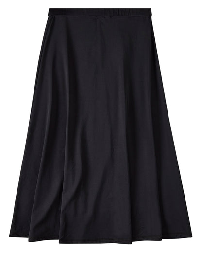 Women's Flared Midi-Length UPF 50 Modest Swim Skirt and Cover-Up