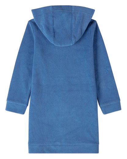 Kids "Swimmers Club" Cotton-Rich Terry Full-Zip Hooded Robe