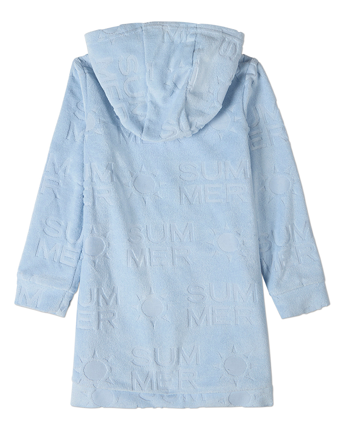 Kids Summer-Themed Burnout Cotton-Rich Terry Full-Zip Hooded Robe