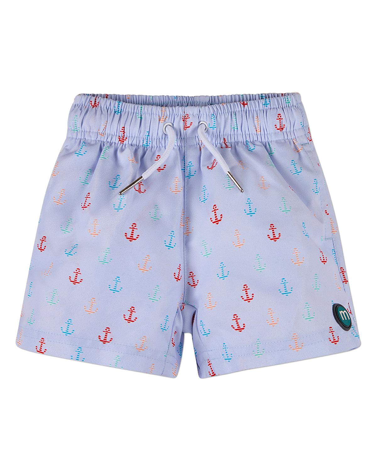 Boys "Sail and Anchor" Quick-Dry UPF 50 Swim Trunks with Pockets