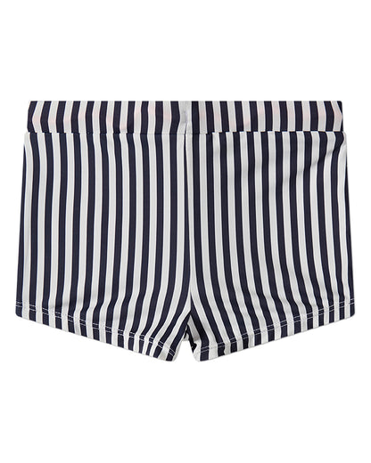 Toddler and Preschool Boys Nautical-Striped UPF 50 Swim Shortie