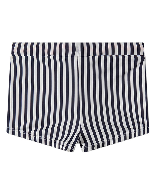 Toddler and Preschool Boys Nautical-Striped UPF 50 Swim Shortie