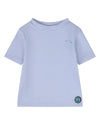 Boys Quick-Drying UPF 50 Short-Sleeve Solid-Blue Rash Guard Swim Tee