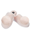 The Gloria Plush Pom-Pom Slippers