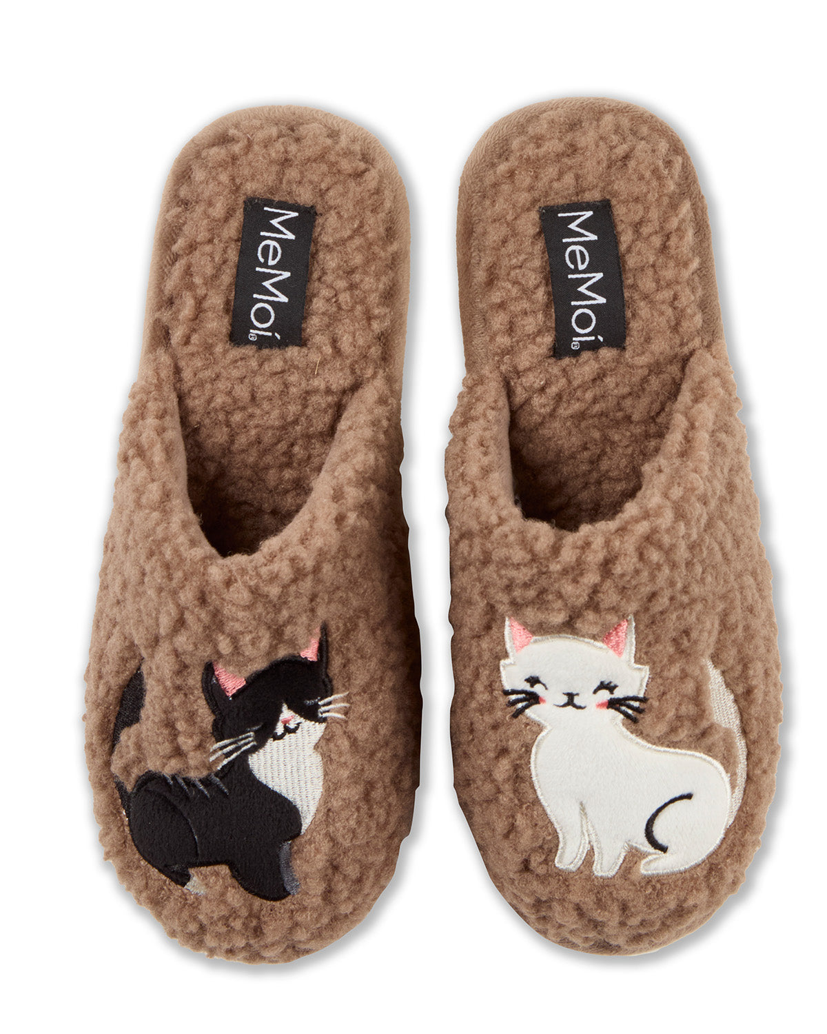 Women's More Kittens Meow Hard Bottom Plush Slippers
