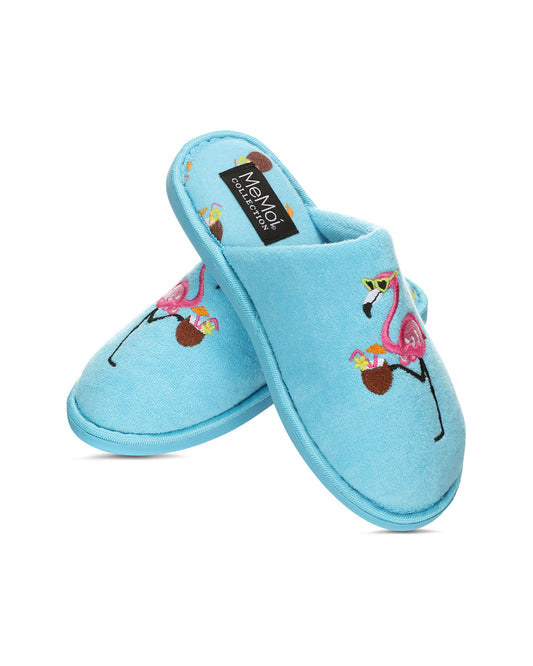 Women's Feeling Flamazing Terry Slide Slippers : Color: Sea Blue