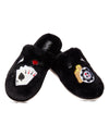 Women's Casino Plush Memory Foam Slippers : Color: Black