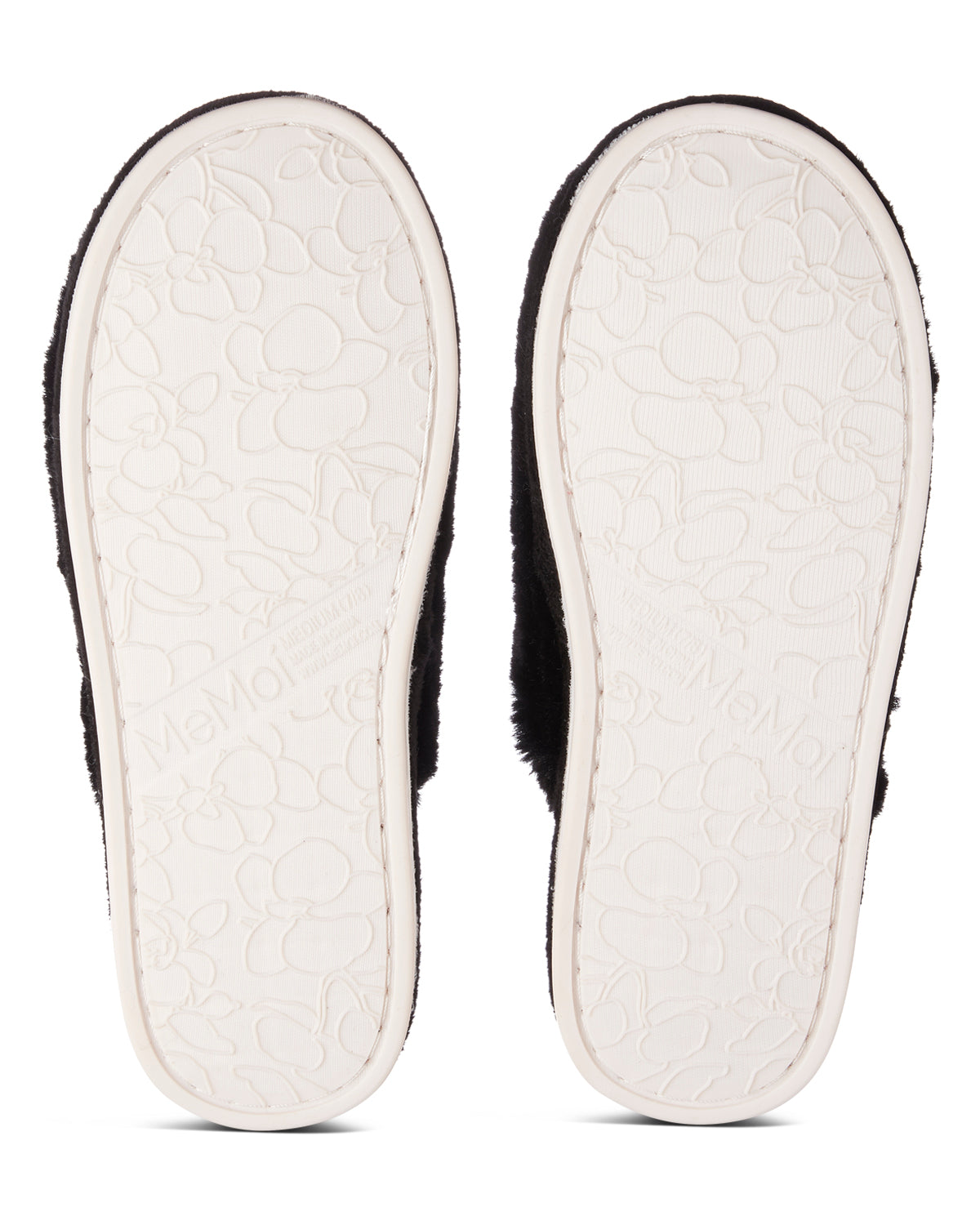 Women's Casino Plush Memory Foam Slippers : Color: Black