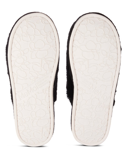 Women's Casino Plush Memory Foam Slippers : Color: Black