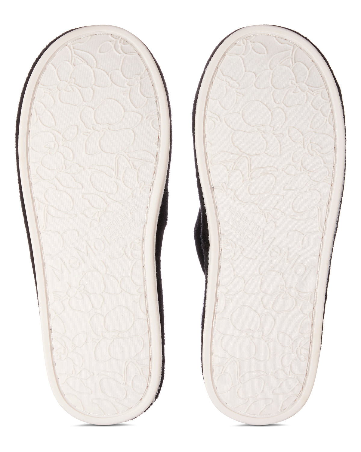 Women's Bow Plush Memory Foam Slippers : Color: Blush