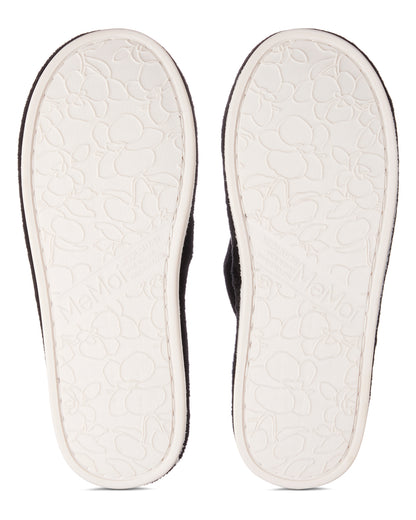 Women's Bow Plush Memory Foam Slippers : Color: Blush