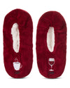 Women's Morning Brew/Night Cap Sherpa Lined Slippers : Color: Merlot