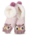 Women's "Owl" Embellished Plush-Lined Slippers