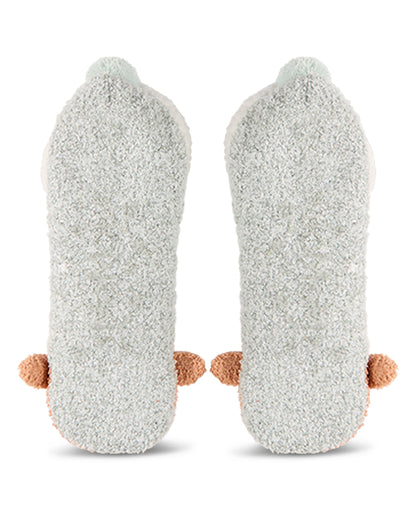 Women's "Highland Cow" Embellished Plush-Lined Slippers