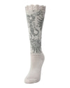 Natori Scalloped Feathers Wool-blend Bootie Toppers