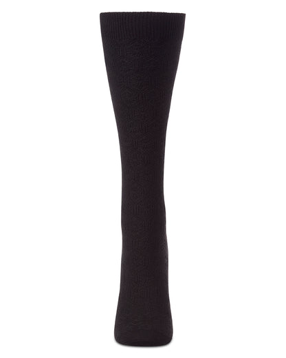 Natori Medallion Knit Wool Blend Knee Socks