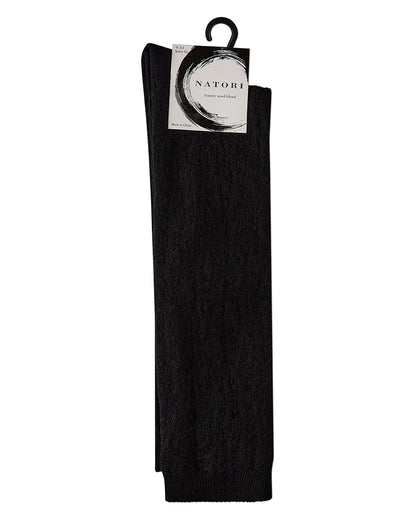 Natori Medallion Knit Wool Blend Knee Socks