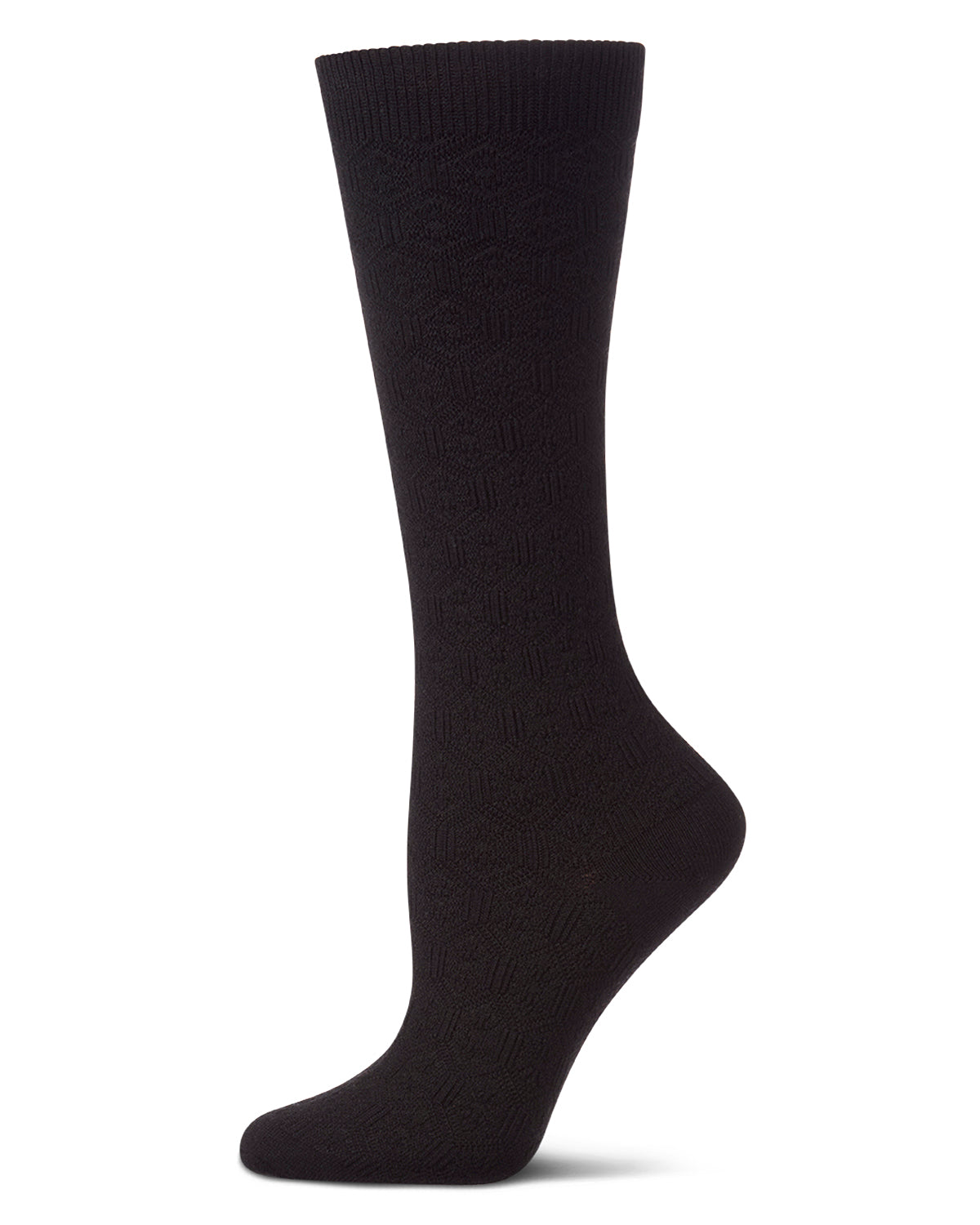 Natori Medallion Knit Wool Blend Knee Socks