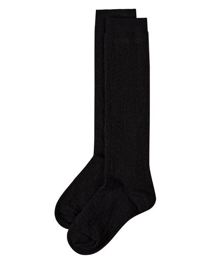 Natori Medallion Knit Wool Blend Knee Socks