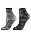 2 Pair Natori Women's Sheer Mesh Floral Lace Shortie Socks : Color: Assorted