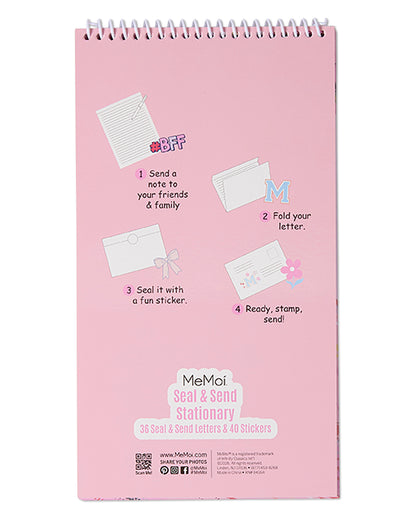 Kids Camp Seal-and-Send Stationery Set with 36 Sheets and 40 Stickers
