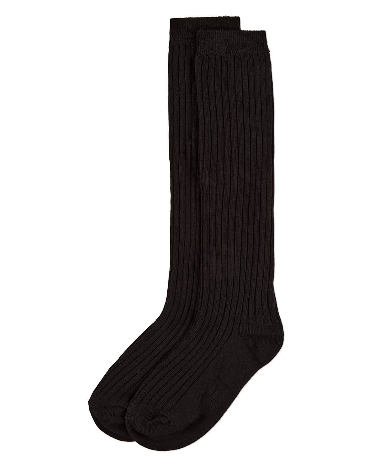 3 Pack Girls Classic Ribbed Cotton-Rich Knee Socks