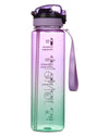 MeMoi Promo Straw Water Bottle : Color: Blue Multi