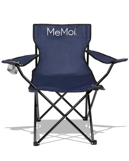 MeMoi Folding Portable Beach Chair : Color: Navy