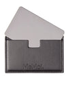 MeMoi Ultra-Slim Stainless-Steel Pocket Mirror with Vegan Leather Case
