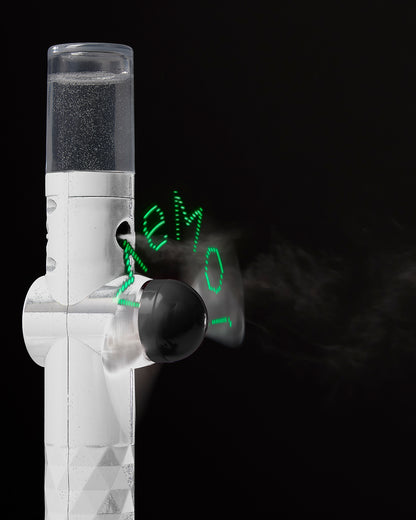 MeMoi LED Handheld Spray Mister Fan : Color: White