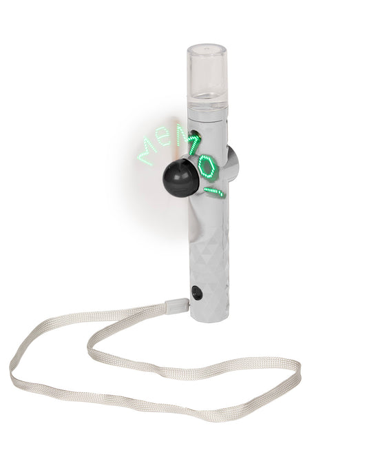MeMoi LED Handheld Spray Mister Fan : Color: White