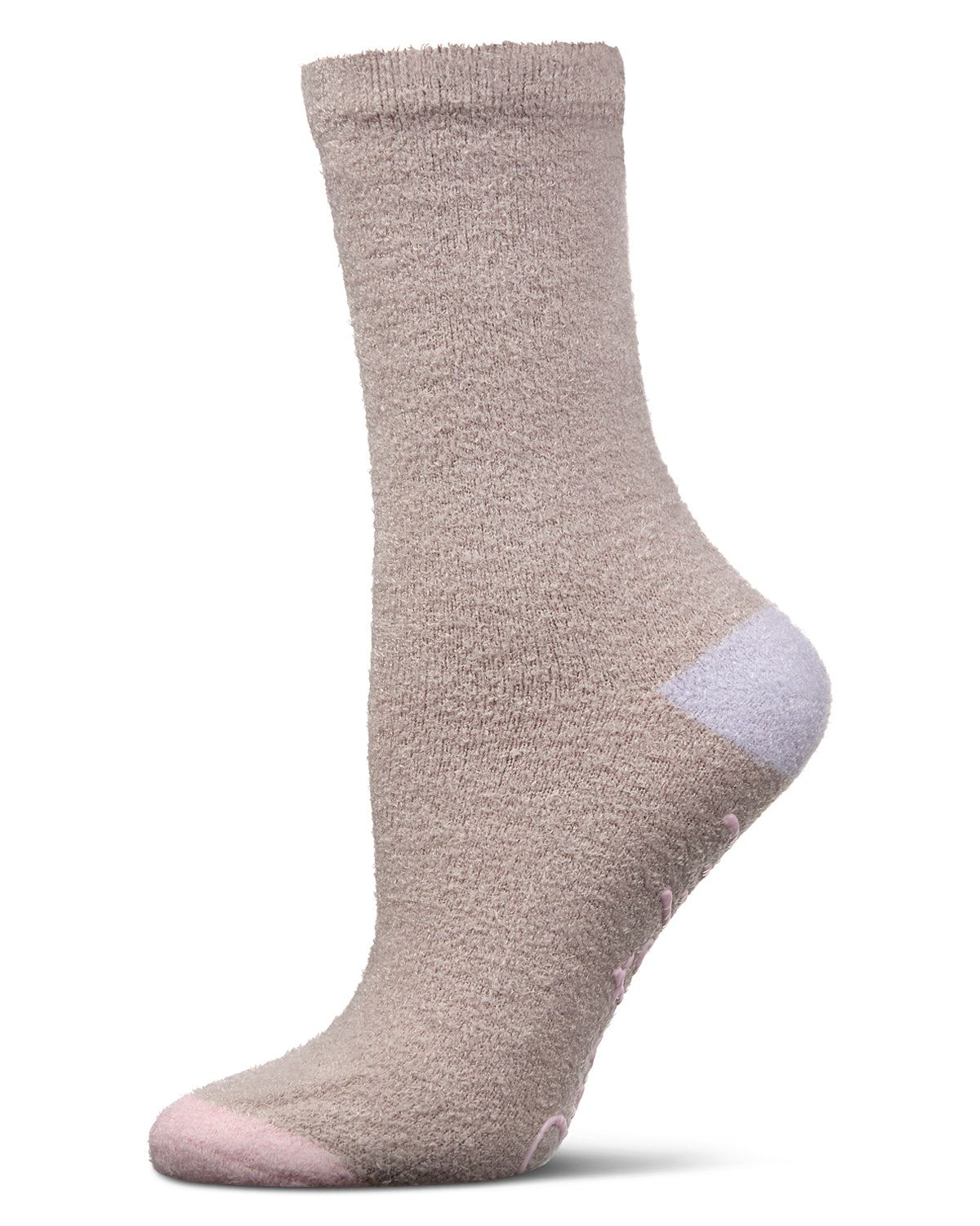 Women's Grateful Aloe Infused Crew Socks : Color: Gray