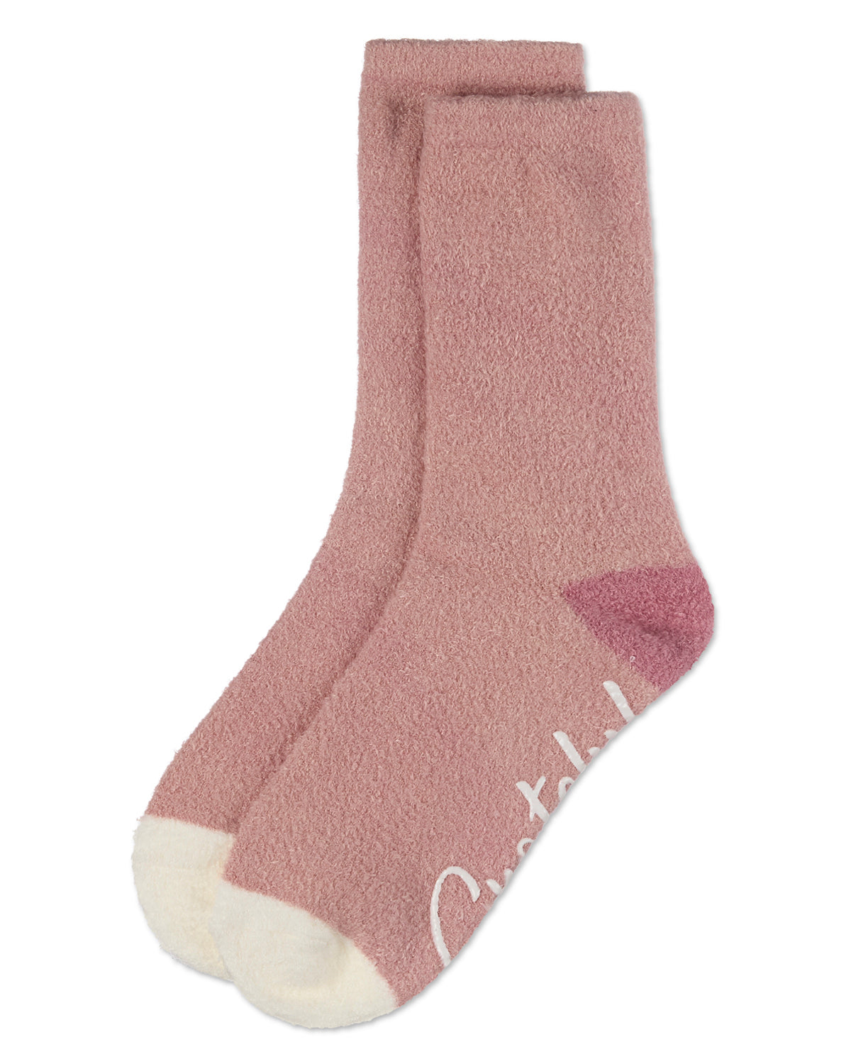 Women's Grateful Aloe Infused Crew Socks : Color: Gray